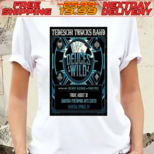 Tedeschi Trucks Band Tour 2024 Saratoga Springs NY Poster Shirt