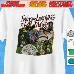 Grateful Dead Santana 1991 Fear And Loathing In Las Vegas Rare Shirt