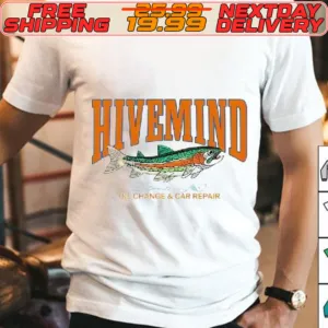 Nice Hivemind French Terry Stitched Fish Shirt