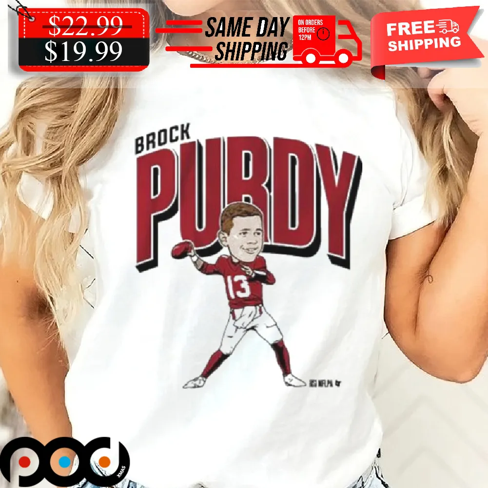 San Francisco 49ers Brock Purdy Football Caricature Shirt