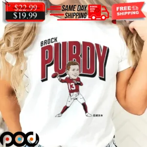 San Francisco 49ers Brock Purdy Football Caricature Shirt