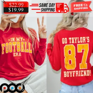 Taylors Boyfriend Football NFL In My Chiefs Era Shirt