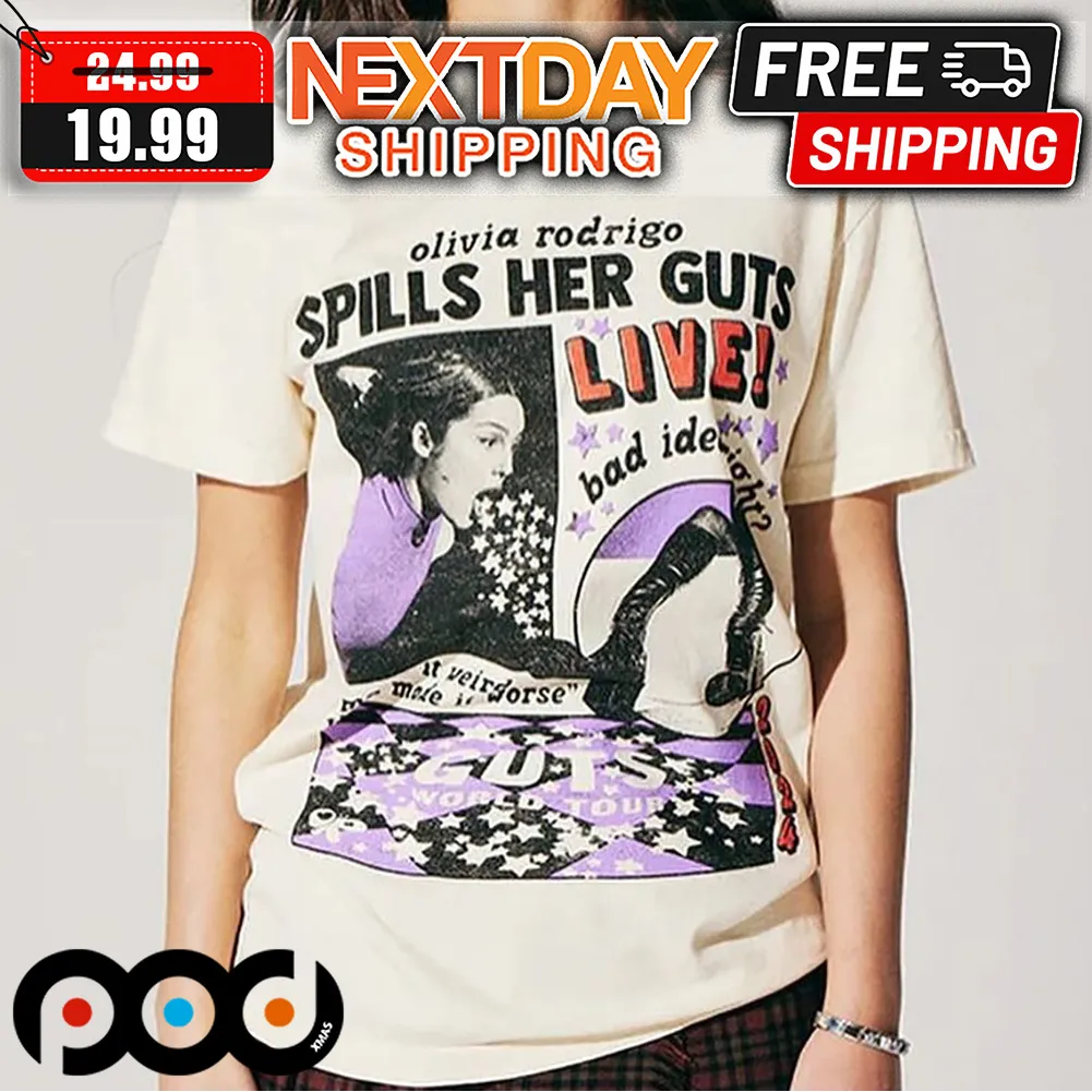 Olivia Rodrigo Spills Her Guts Live Vintage Shirt