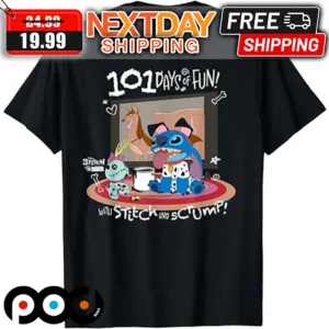 100 Days Of Fun Stitch in Costume 101 Dalmatians Fun And Scrump Disney Shirt