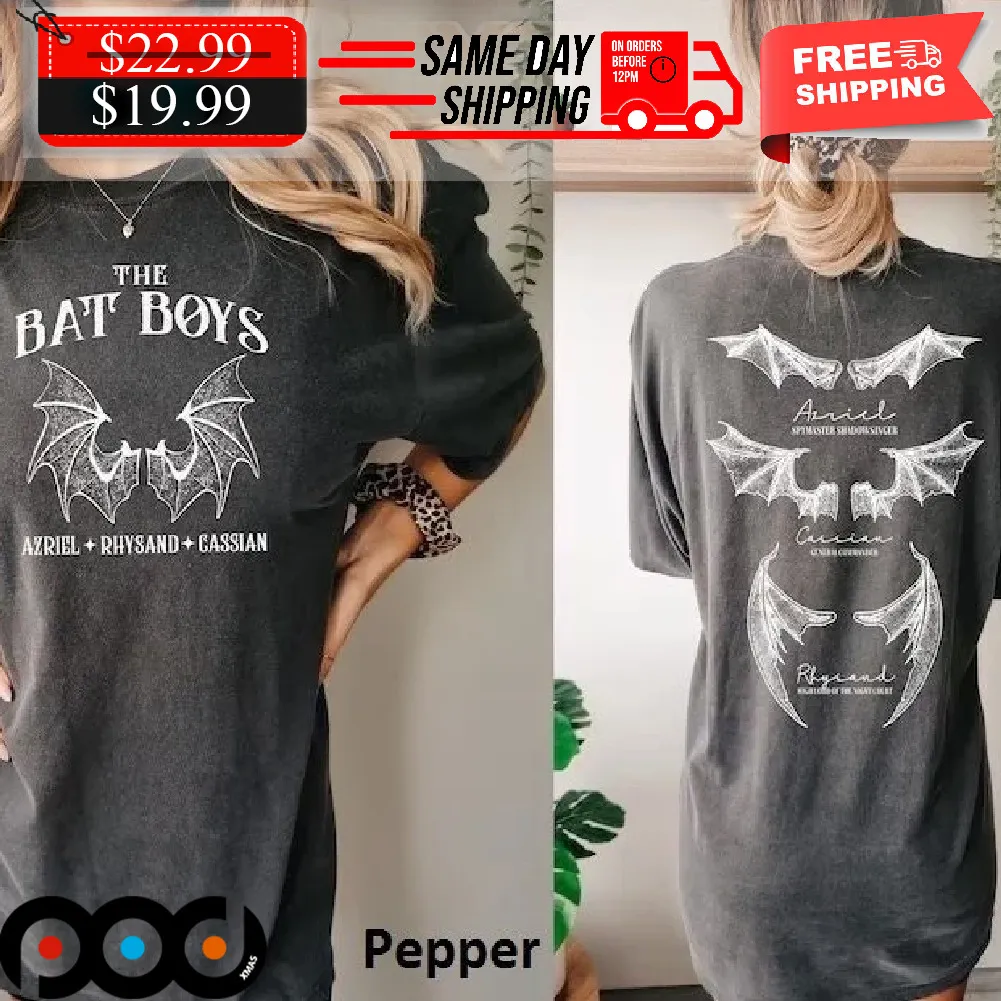 The Bat Boys Prythian The Night Court Illyrians A Court of Thorn and Roses Rhysand Cassian Azriel ACOTAR Merch Reading Lovers Shirt