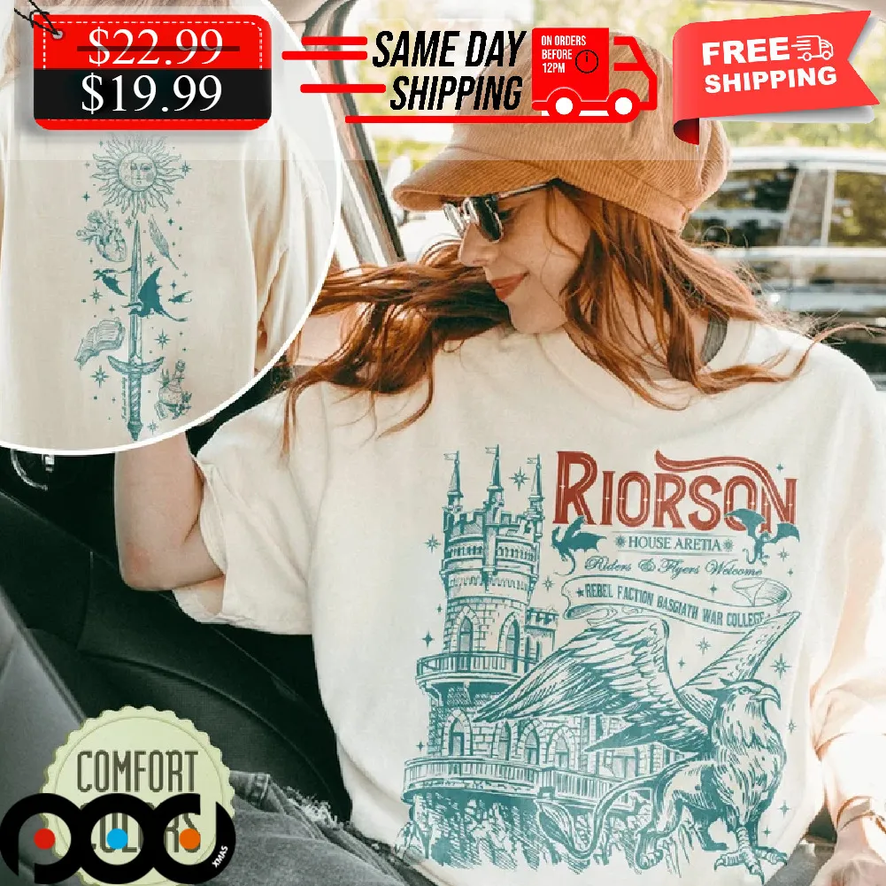 Xaden Riorson House Aretia Riders & Flyers Welcome Rebel Action Basgiath War Dragon Rider Bookish Shirt