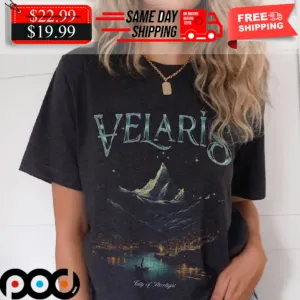 Sarah J Mass House of Wind Night Court Velaris ACOTAR Merch Shirt