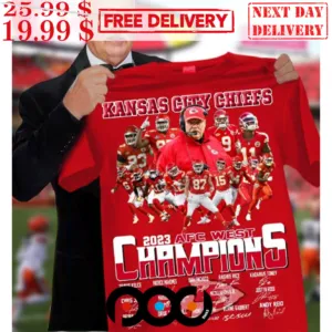 Kansas City Chiefs 2023 AFC West Champions Signature Shirt
