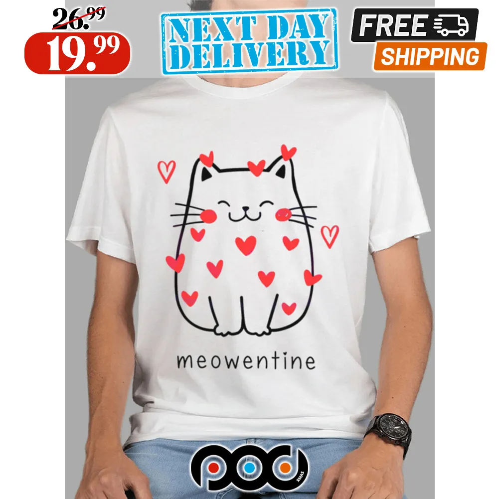 Cute Cat Valentine Meowentine Shirt