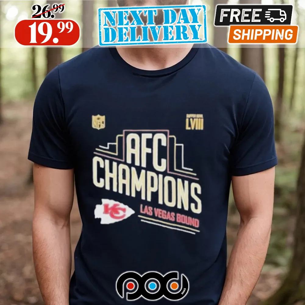 Kansas City Chiefs Afc Champions Las Vegas Bound 2024 Shirt