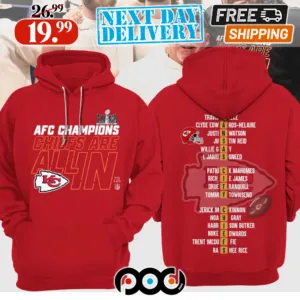Kansas City KC Chiefs 2023 AFC Champions Chiefs Are All In Shirt