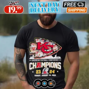 Kansas City KC Chiefs AFC Jan 28, 2024 Shirt