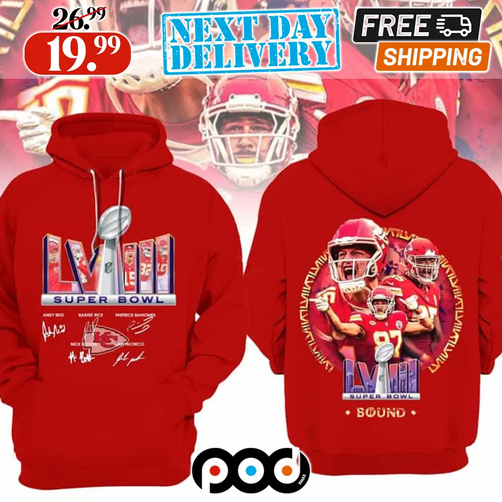 Kansas City KC Chiefs Super Bowl LVIII Signature Shirt