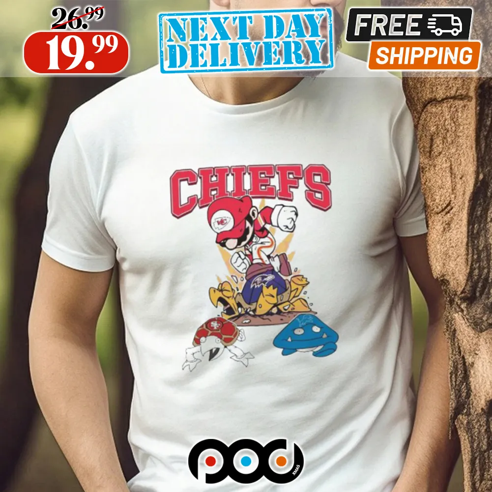 Mario Chiefs Stomps On Ravens Lions 49ers Shirt