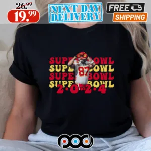 Travis Kelce Heart Kansas City Chiefs Super Bowl Shirt