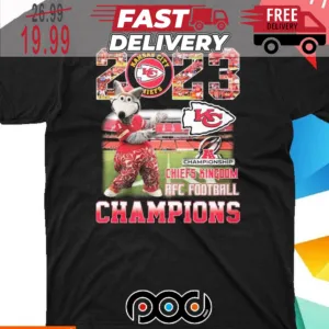Kansas City Chiefs Mascot 2023 Chiefs Kingdom AFC Football Champions Super Bowl NFL Shirt