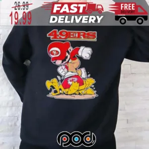 Mario 49ers Stomps On Kansas City Chiefs Super Bowl NFL Shirt