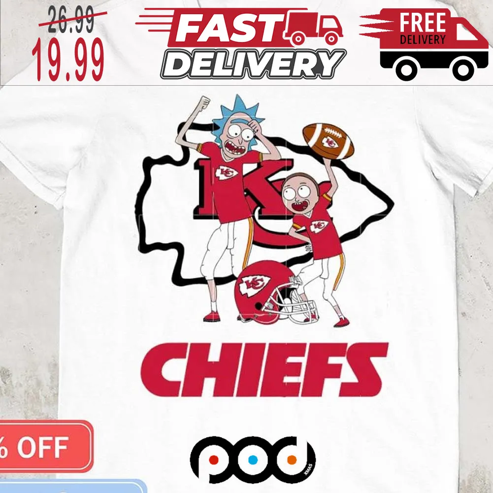 Rick and Morty Kansas City Chiefs uper Bowl NFL Shirt