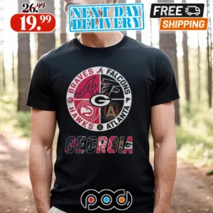Georgia City Of Champion Legend Braves Falcons Hawks And Atlanta 2024 Shirt