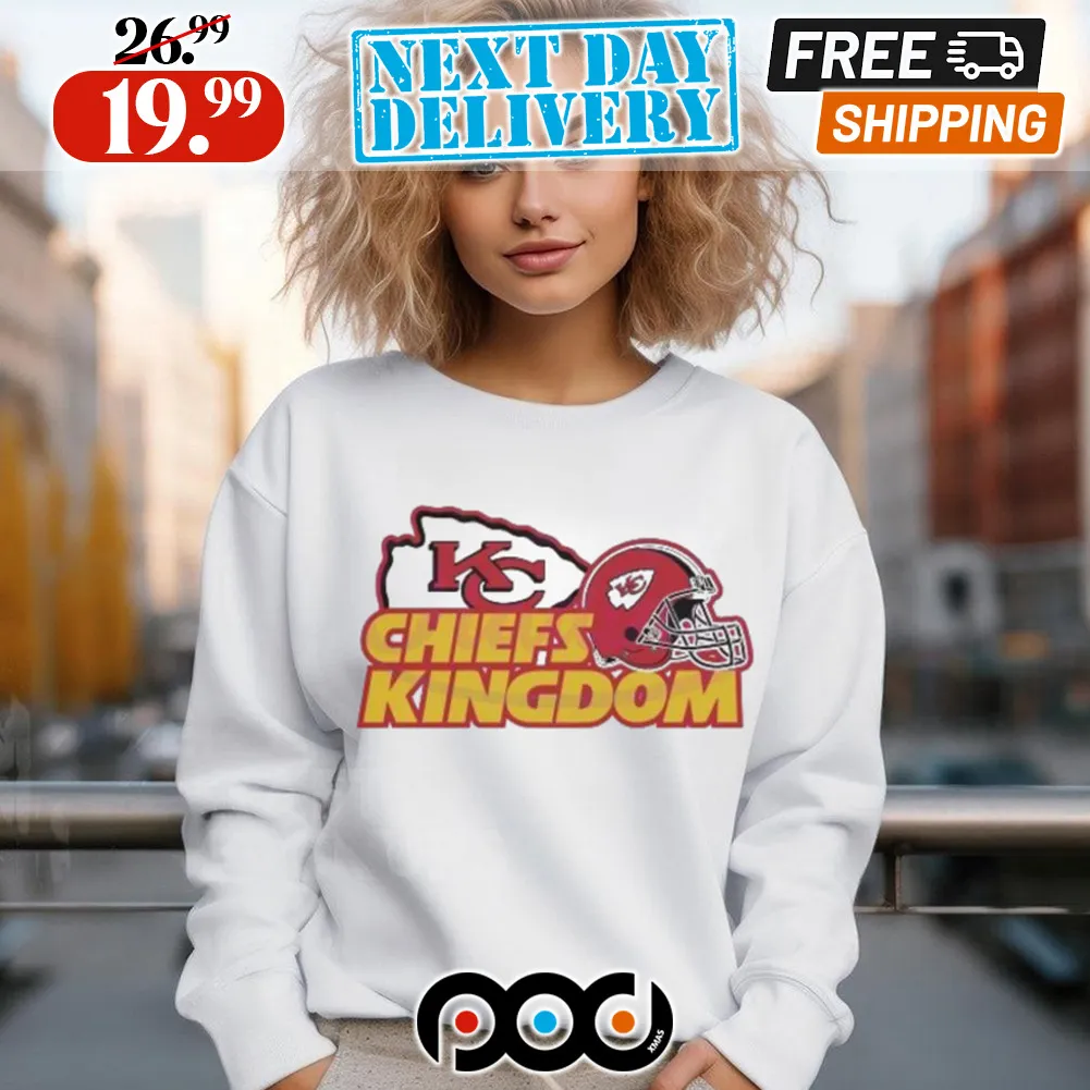 Kansas City Chiefs Kingdom Football Helmet Shirt