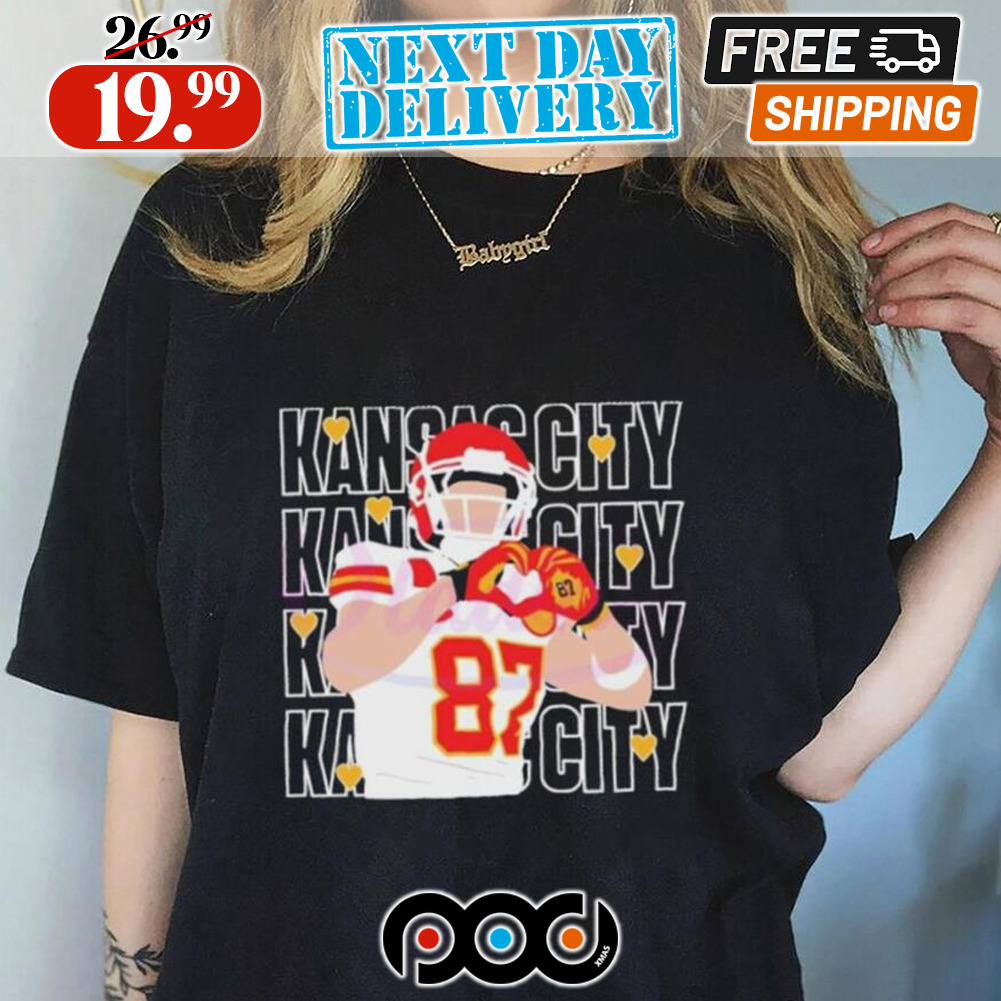 Get Travis Kelce Kansas City Heart Hand Shirt For Free Shipping