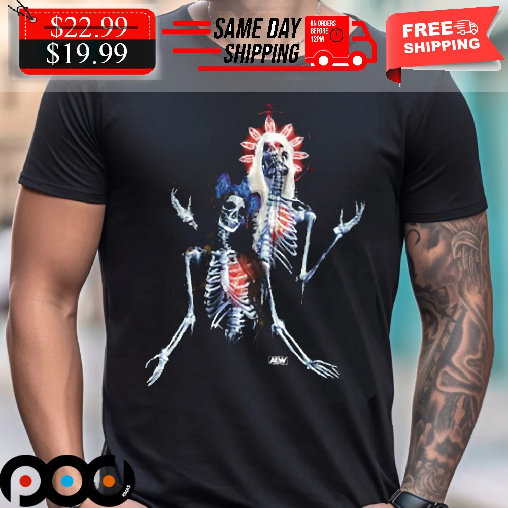 Skull Graveyard Julia Hart Skye Blue Shirt