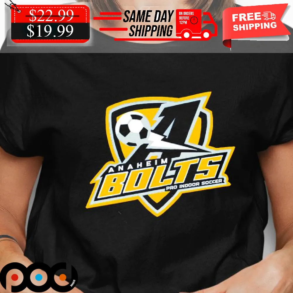 Ball Anaheim Bolts Indoor Soccer Logo Shirt