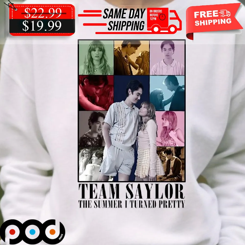 Team Saylor Steven And Taylors The Summer I Turned Pretty The Eras Tour 2024 Shirt