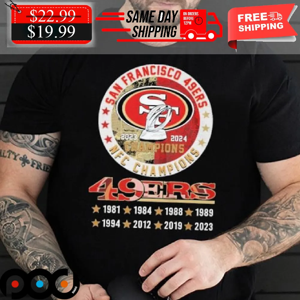 NFC San Francisco 49ers 2023 2024 Champions Shirt