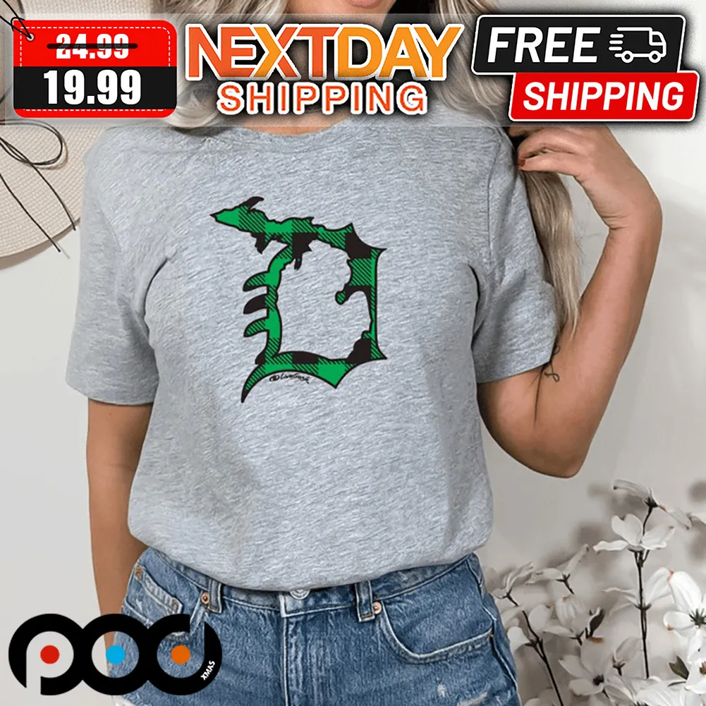 Detroi Lions Plaid Football Shirt