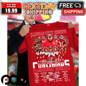 Kansas City Chiefs 2023 American Football Conference 2023 AFC Champions Super Bowl Shirt