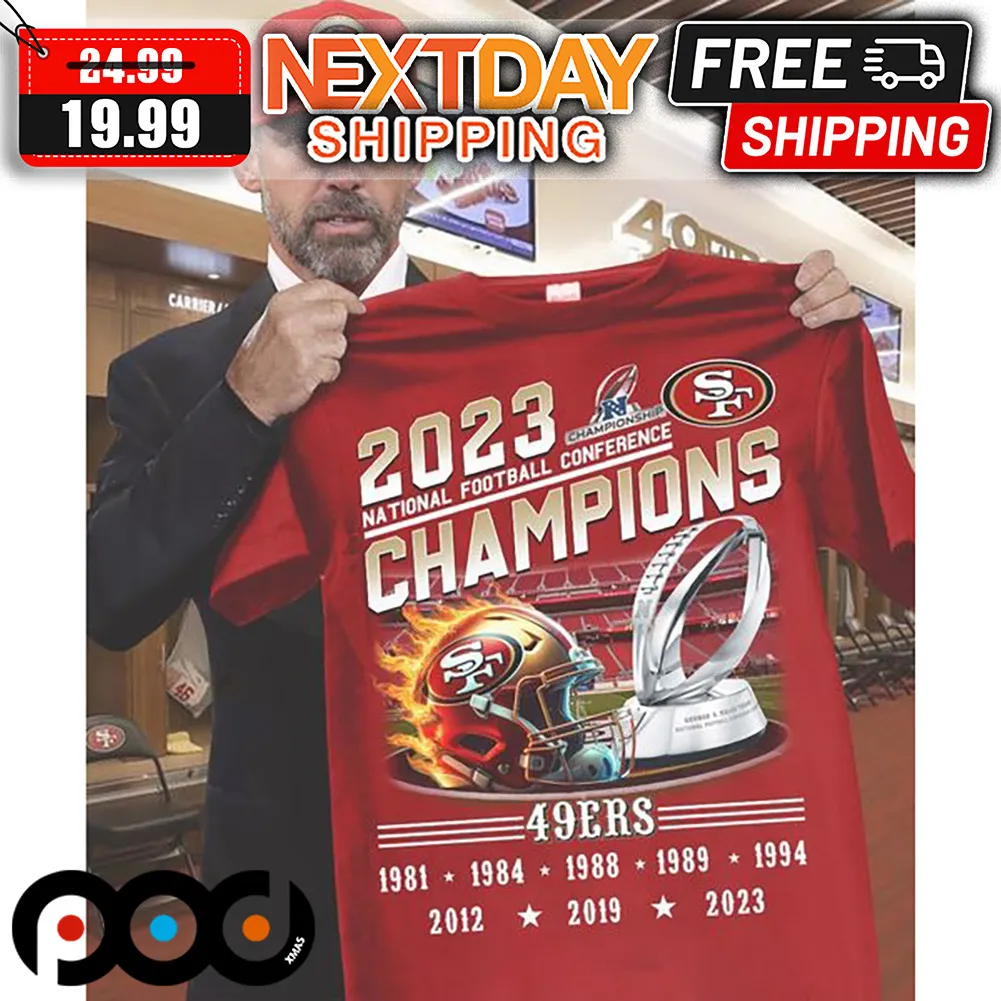 San Francisco 49ers 2023 National Football Conference Champions NFL Super Bowl LVIII Shirt