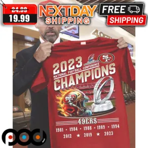 San Francisco 49ers 2023 National Football Conference Champions NFL Super Bowl LVIII Shirt
