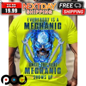 Skull Everybody Is A Mechanic Until The Real Mechanic Shows Up Shirt