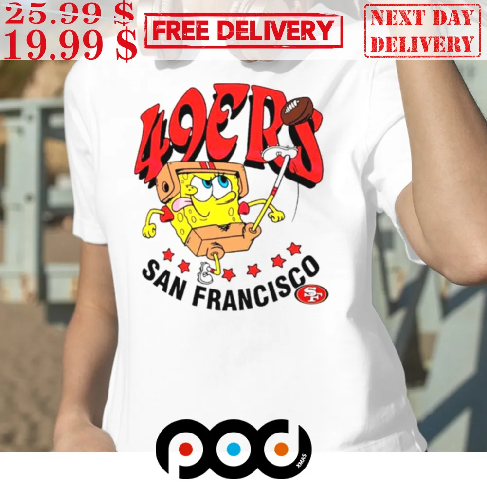 San Francisco 49ers Super Bowl Lviii Spongebob Shirt
