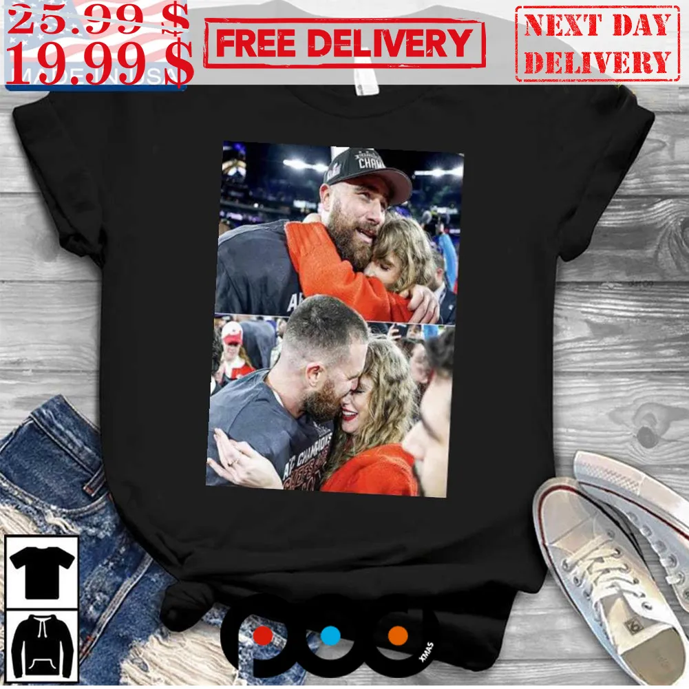 Travis Kelce Vs Taylor Sw Moment Kansas City Chiefs Afc Champion Super Bowl Lvii 2024 Shirt