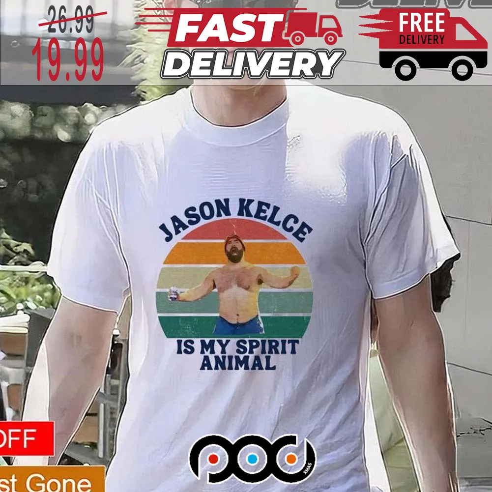 Jason Kelce Is My Spirit Animal Vintage Super Bowl NFL Shirt