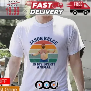 Jason Kelce Is My Spirit Animal Vintage Super Bowl NFL Shirt