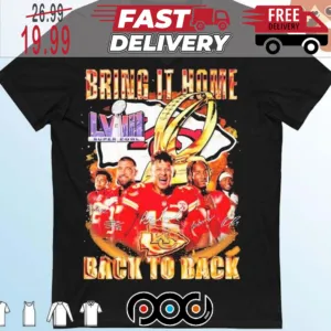 Kansas City Chiefs Bring It Home Back To Back Super Bowl NFL Signatures Shirt
