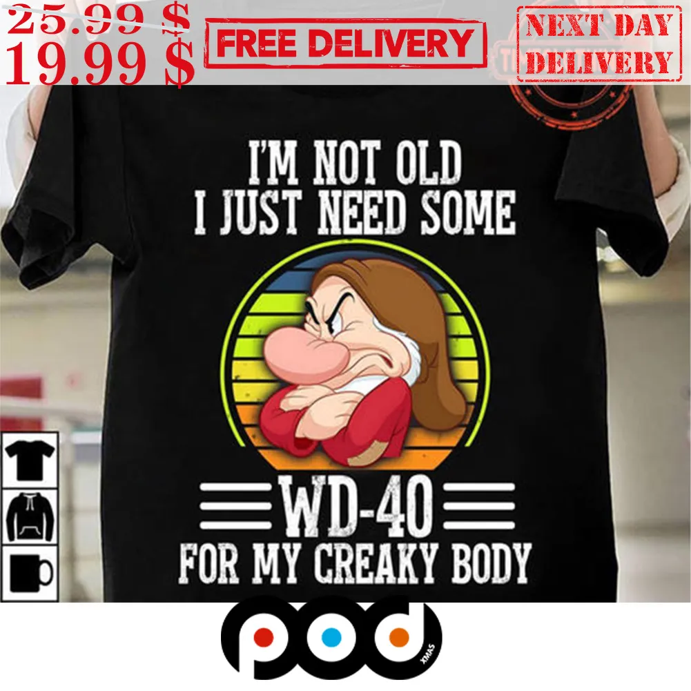 Grumpy I’m Not Old I Just Need Some Wd40 Vintage Shirt
