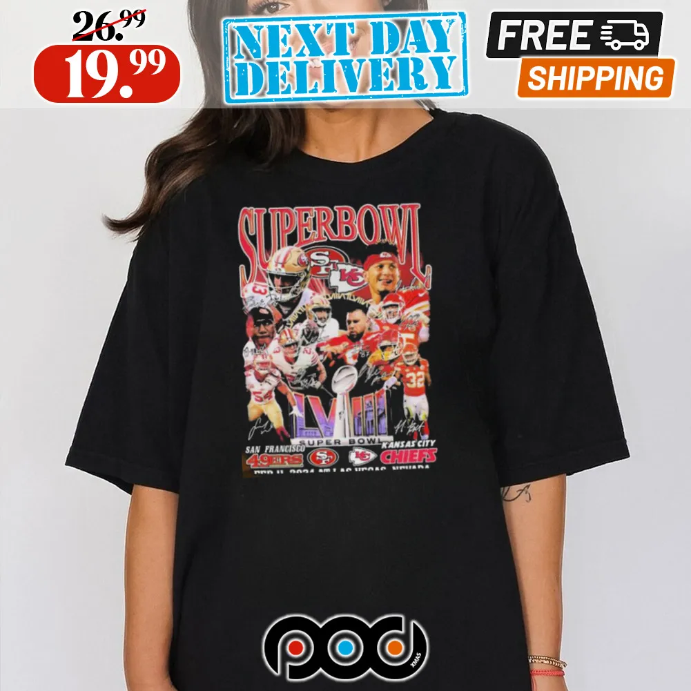 Super Bowl Lviii San Francisco 49ers Vs Kansas City Chiefs Las Vegas Nevada 2024 Shirt