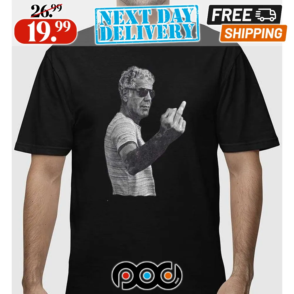 Anthony Bourdain Middle Finger Shirt