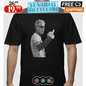 Anthony Bourdain Middle Finger Shirt