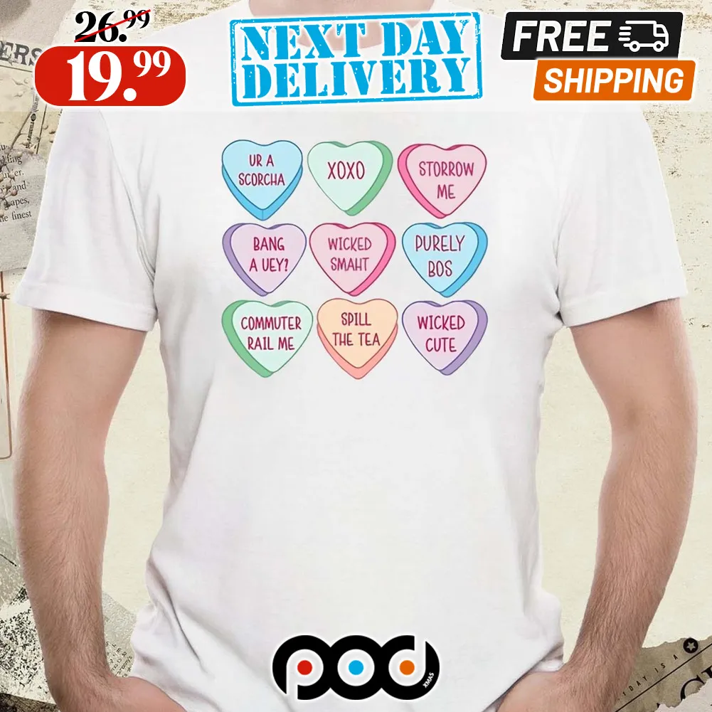 Boston Candy Hearts Valentine’s Day Shirt