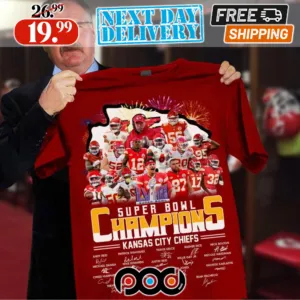 Kansas City Super Bowl LVIII Champions KC Chiefs Signatures Shirt