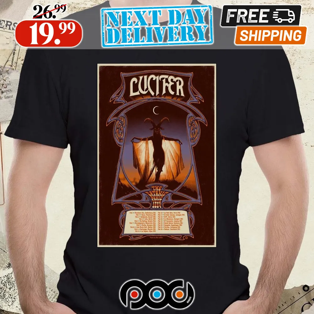 Lucifer The Satanic Panic Tour ’24 Poster Shirt