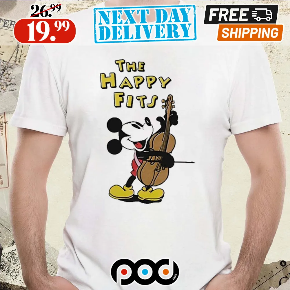 MIckey Steamboat Willie Plays The Cello The Happy Fits Shirt