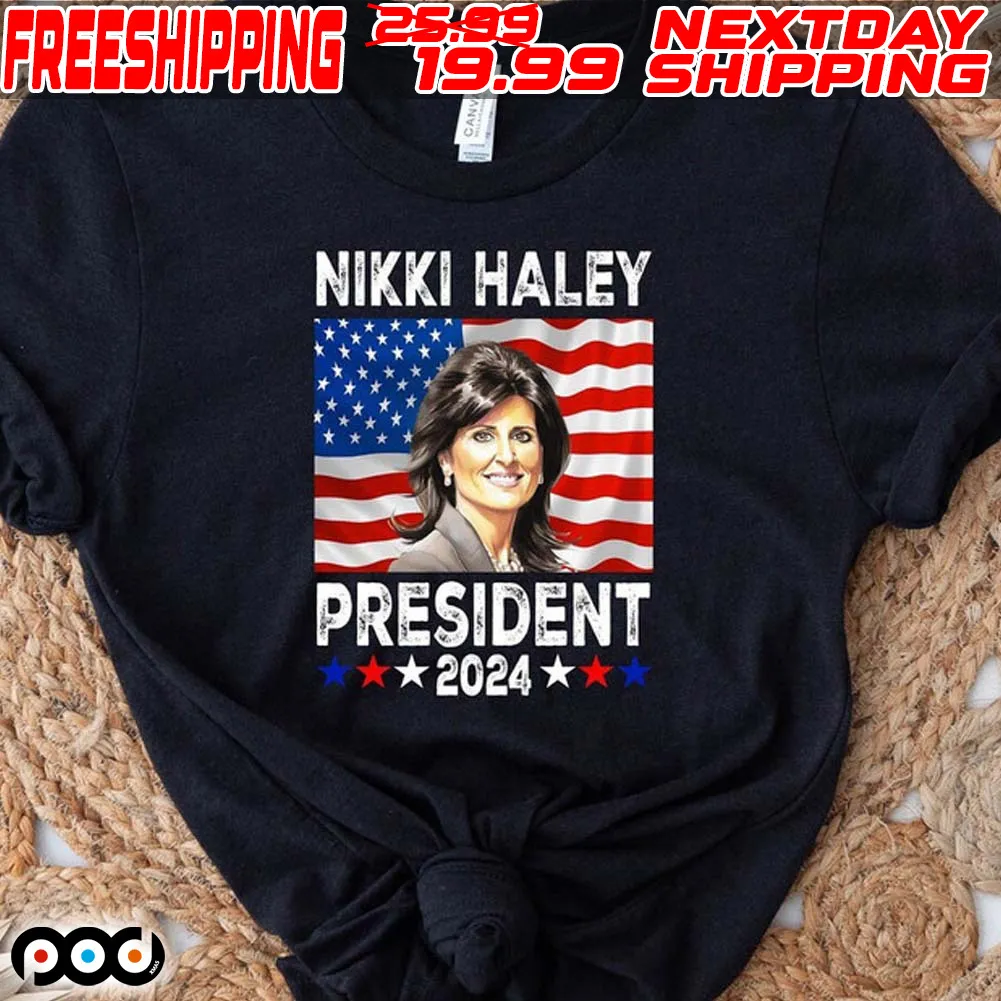 Nikki Haley America Flag For President 2024 Shirt