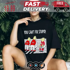 San Francisco 49ers You Can Fix Stupid Kansas City Chiefs Funny Art Super Bowl NFL Shirt