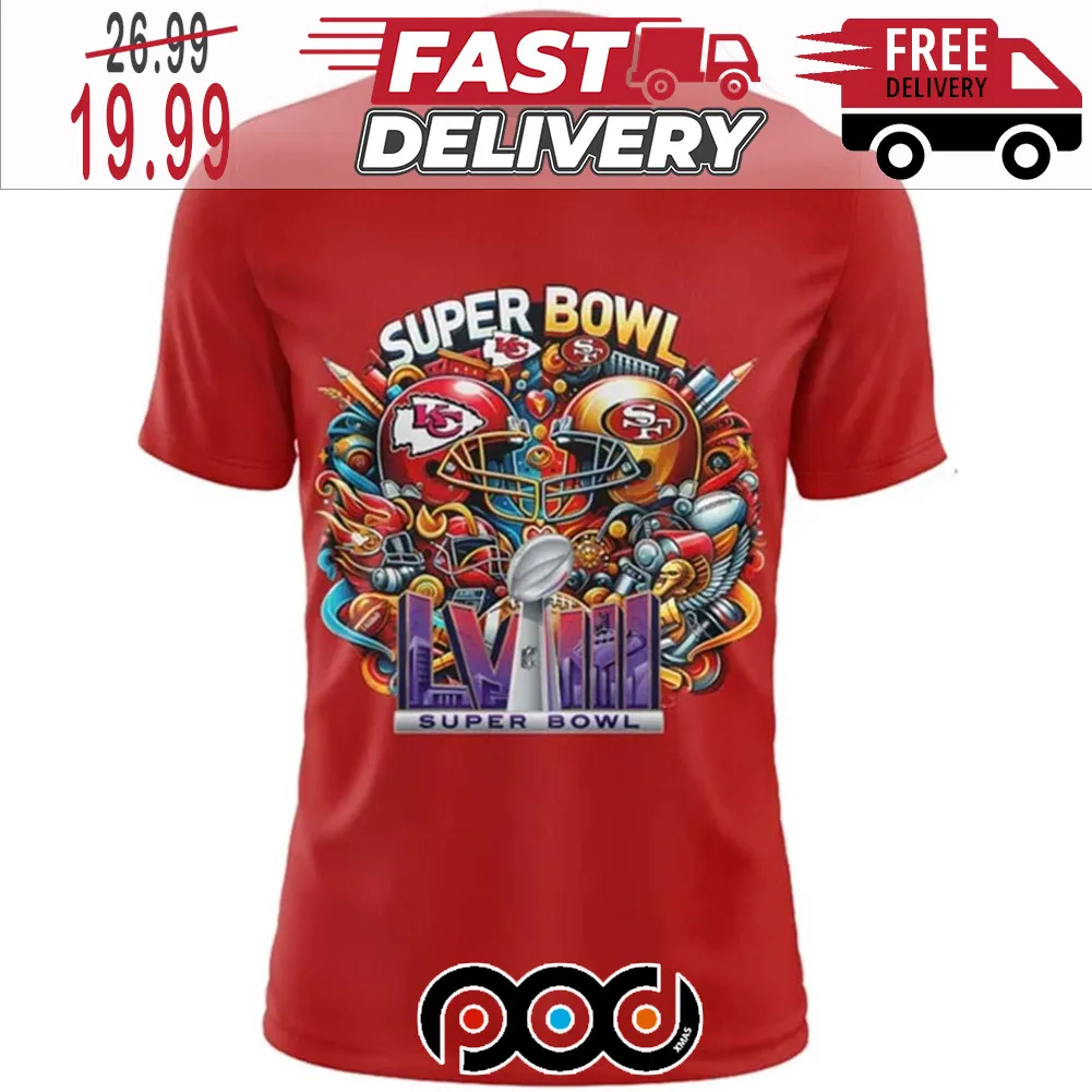 Chiefs Vs 49ers Vegas Super Bowl NFL LVIII February 11 2024 Shirt
